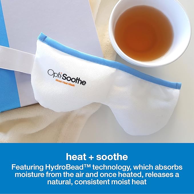 Opti-Soothe Moist Heat Mask - Reusable Eye Mask for Soothing Dry Eye and Restoring Moisture to Eyes