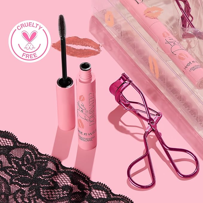 Wet n Wild Date Or Dominate Lengthening Mascara & Eyelash Curler Set, Bold Lash Definition, Ergonomic Curling Tool, Perfect Gift Set, Cruelty-Free