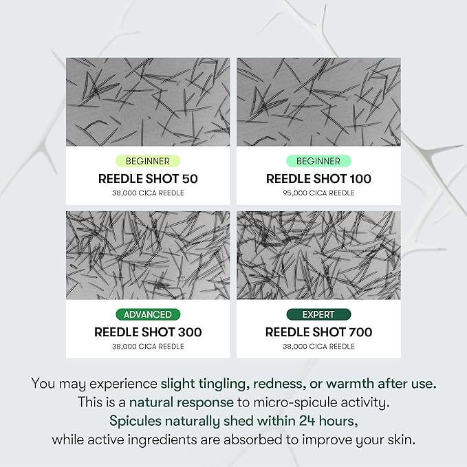 VT COSMETICS CICA Reedle Shot 300, Advanced Night Exosome, Microneedling Serum, Centella Asiatica, Hyaluronic Acid, Propolis, Soft Skin, Regeneration, Glass Skin, Korean Skin Booster 1.69Fl Oz (50ml)