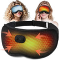 2 in 1 Heated & Cooling Gel Eye Mask - Cooling Eye Mask for Migraine Headaches Relief - Cordless Heated Eye Mask for Dry Eyes 3 Heat Settings Warm Compress for Stye Eye Treatment Washable Pad Cover