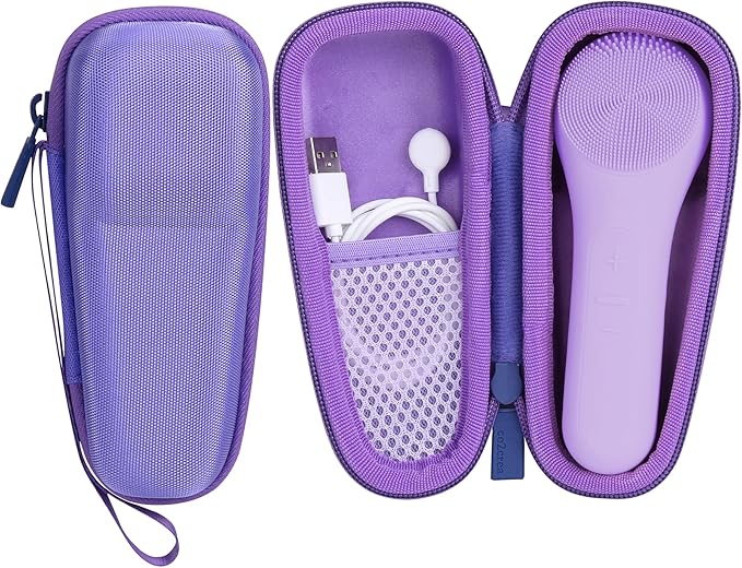 co2CREA Hard Carrying Case Compatible with NågraCoola CLIE Sonic Facial Cleansing Brush (Violet)