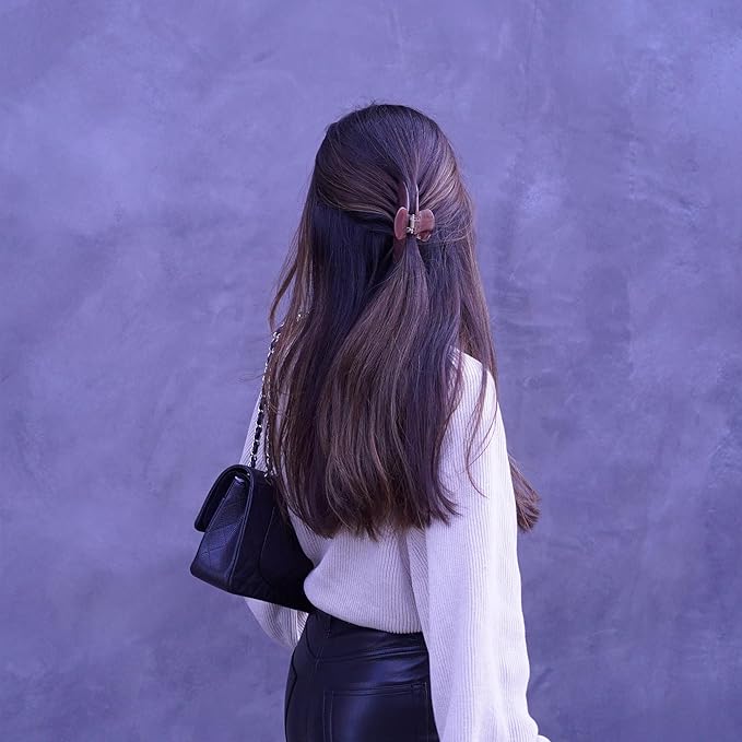 Luxury Mocha Claw Clip for Women | Our Acetate Mocha Hair Clip Feels Light, Looks Smooth and is Easy to Wear | Use for easy Half Ups with No Snagging and a Secure Grip in a Large Four Inch Size