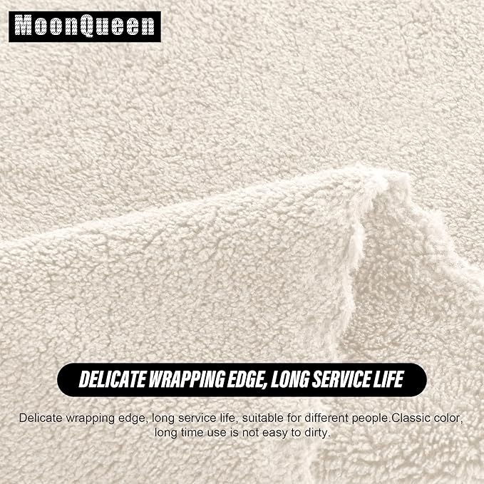 MOONQUEEN Ultra Soft Premium Washcloths Set - 12 x 12 inches - 72 Pack - Quick Drying - Highly Absorbent Coral Velvet Bathroom Wash Clothes (Cream)