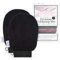 Seraphic Skincare (Original) Premium Exfoliating Mitt for Body (2pc) – 100% Vegan Viscose Traditional Body Scrub Glove Kessa Korean Washcloth – Body Exfoliator for Self-Tan Removal & Keratosis Pilaris