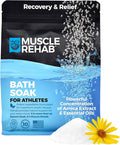 Epsom Salt Bath Soak 29 oz with Arnica - Fast-Dissolving Bath Salts for Muscle Relief and Recovery - Cooling Formula - Made in USA