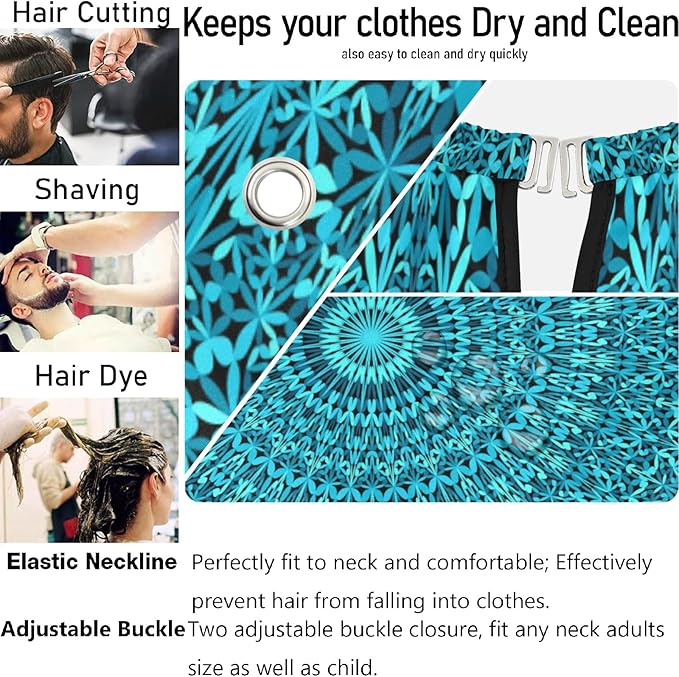 visesunny Professional Barber Cape Polyester Hair Cutting Salon Cape Apron Anti-Static Beard Bib Grooming Apron