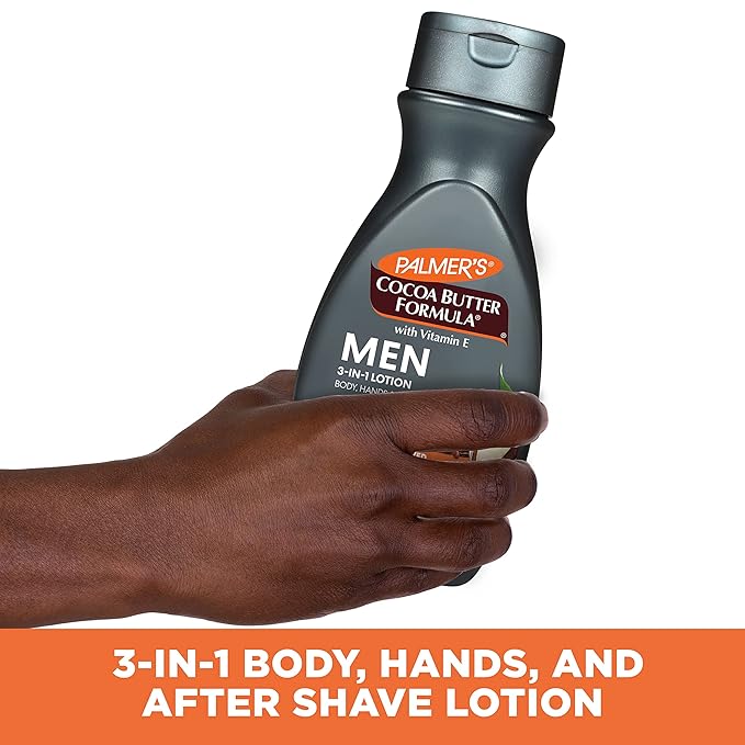 Palmer's Cocoa Butter Formula Men's 3-in-1 Fast Absorbing Face & Body Lotion, 8.5 oz. (Pack of 2)