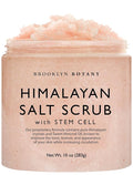 Brooklyn Botany Himalayan Salt & Stem Cell Body Scrub - Moisturizing and Exfoliating Body, Face, Hand, Foot Scrub - Fights Stretch Marks, Fine Lines, Wrinkles - Great Gifts for Women & Men - 10 oz