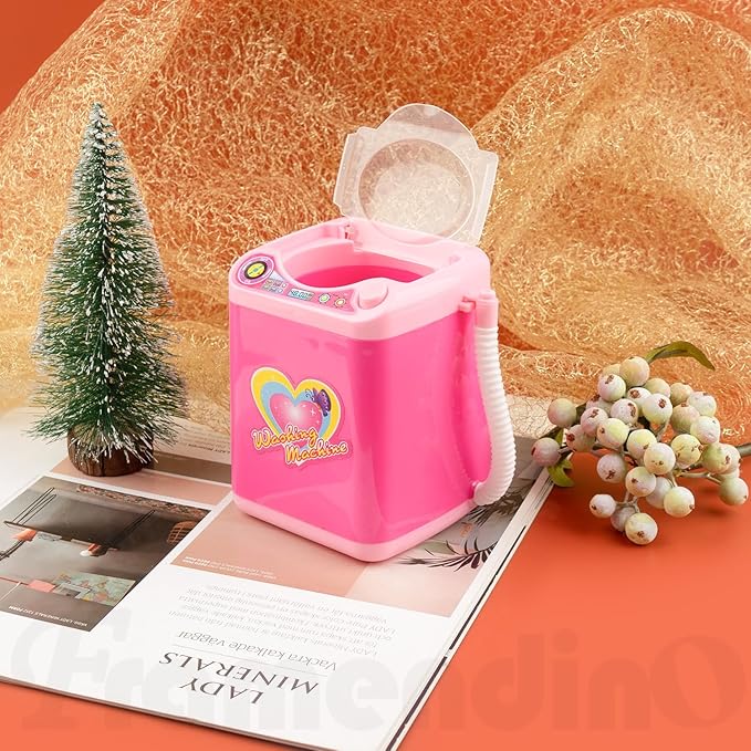 Framendino, Pink Makeup Brush Sponge Washing Machine Automatic Drying Puff