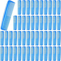 50 Pcs Pocket Combs for Men 5 Inch Cutting with Wide and Fine Teeth Plastic Professional Barber Haircut Small Anti Static Combs for Women Grooming Accessories for Beard(Blue)