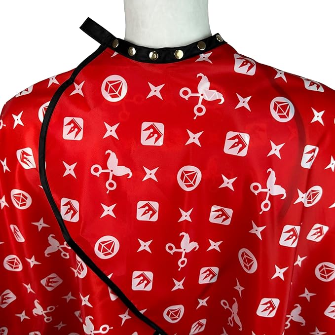 Barber Capes for Men Professional Haircut Capes with Snaps Salon Capes for Stylist -63"*56"(Red)