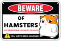 Venicor Hamster Sign Decor - 8 x 12 Inches - Aluminum - Hamster Cage Accessories - Hamster Gifts Things Toys Clothes Stickers Stuff