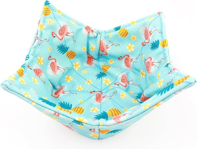 Cotton Microwavable Bowl Cozy, Microwave-Safe Hot Bowl Holders, Soup Bowl Cozy Bowl Hot Pads (E)