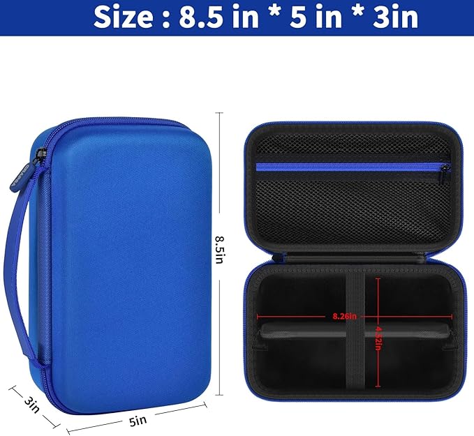 Case Compatible with Novah for Ufree for KIKIDO for GLAKER for FADEKING for GSKY for Romanda Professional Hair Clippers, Beard Trimmer Grooming Storage Holder for Hair Trimmers Set (Box Only)-Blue