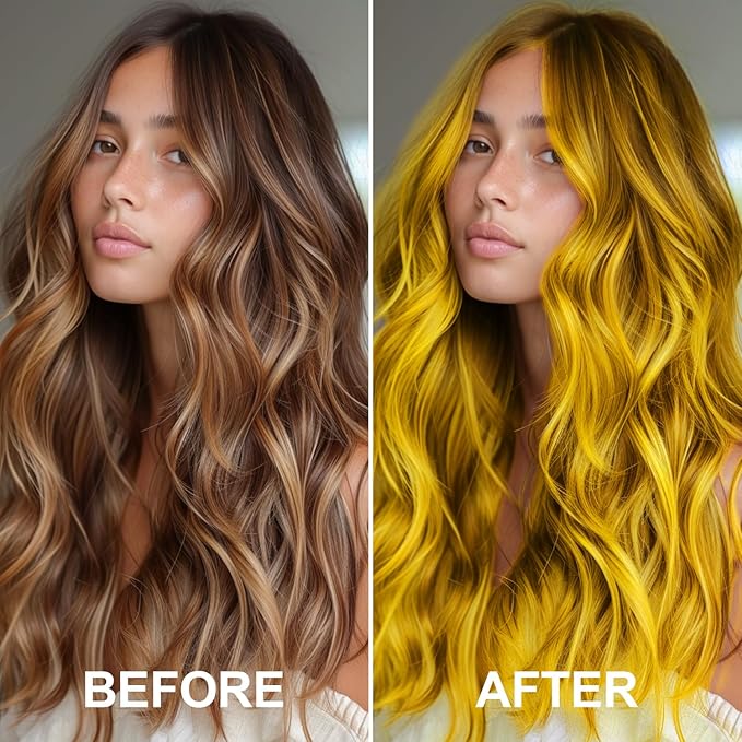 Temporary Hair Color Spray, Blonde One-Time Use Hair Color Dye for Women and Kids, Disposable Natural Hair Dye-On 1-Day Washable for Cosplay Party DIY,Christmas Party, Halloween (Blonde)
