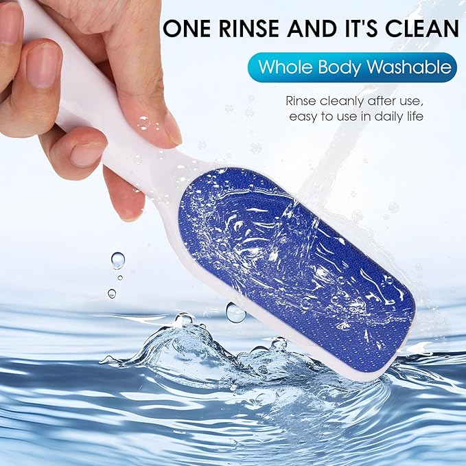 Nano-Glass Foot File Hard Skin Remover, Foot File Callus Remover with Non-Slip Ergonomic Handle, Professional Foot Care Tools