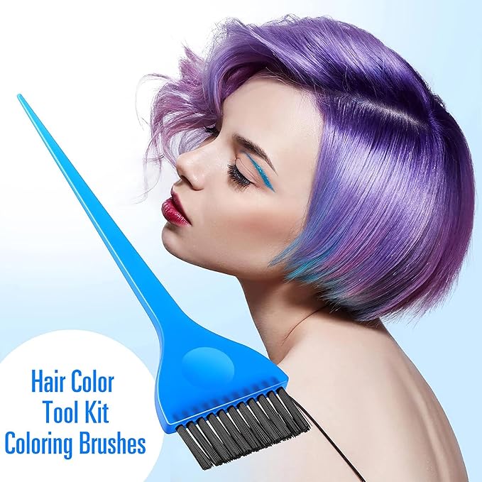 Boao 6 Pcs Hair Color Dye Brush Set Color Tint Applicator for Hair Stylist Reusable Coloring Tinting Brush Kit for Women Men Salon Use Dyeing Home DIY(6 Colors)