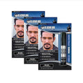 Blackbeard for Men Beard Color – 1-Day Beard, Mustache, Eyebrow, Sideburns Color – Temporary Facial Hair Tint - Hypoallergenic Beard Dye Alternative – Up to 45 applications – Black, 3 Pack