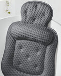 Bath Pillows for Tub, Comfortable Bathtub Cushion for Head and Neck with Soft 3D Mesh Fabric and 54 Non-Slip Suction Cups, Relaxing Tub and Shower Accessories Spa Gift Dark Gray Extra Thick