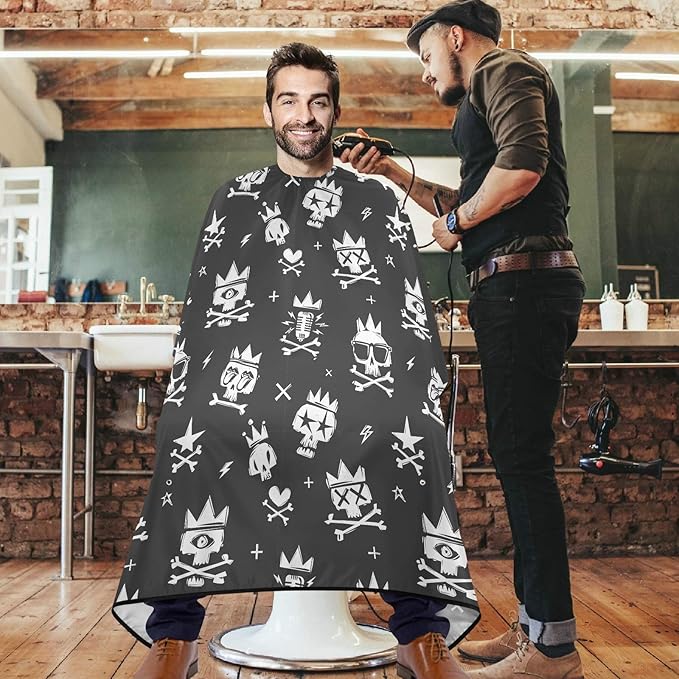 visesunny Professional Barber Cape Polyester Hair Cutting Salon Cape Apron Anti-Static Beard Bib Grooming Apron