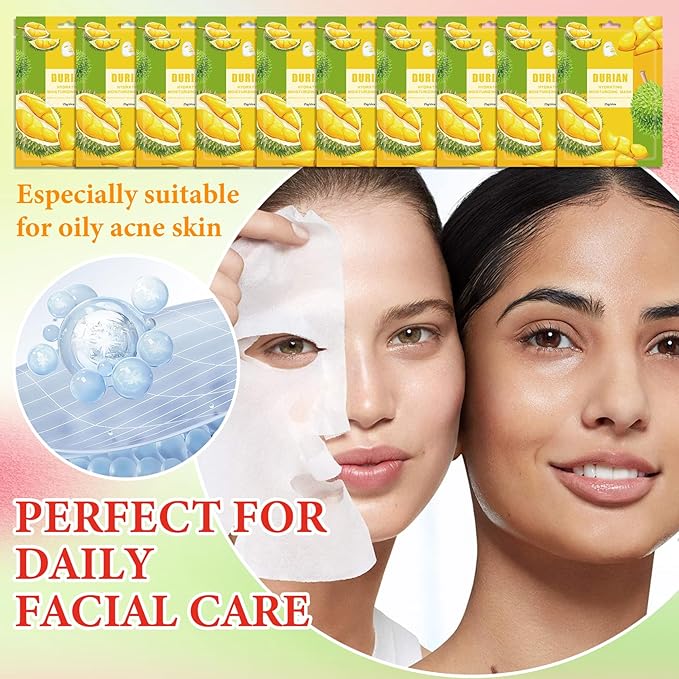 10 Pack Variety Facial Sheet Masks Skin Care Set, Hydrating Bulk Sheet Face Masks Skincare Gifts Set for Women Men, Long Lasting Moisturizing Face Mask Skincare for All Skin Type（A5