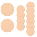 Jeffdad 12 Pcs Round Makeup Sponges, Facial Powder Puff Cosmetic Sponge Round Foam Pad Beauty Makeup Eye Foundation Powder Blender for All Skin Types Wet and Dry Dual Use(Skin Color)