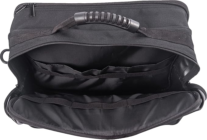 Pro Large Capacity Beauty Hairdressing Barber Tool Bag Polyester Hair Equipment Cosmetic Salon Shoulder Organizer Kit Grooming Hair Stylist Scissor Holder Storage Carrying Travel Case