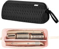 Leudes Dyson Airwrap Travel Case for Shark Hair Dryer Airstraight Flex Style Hair Attachment Tool Organizer Accessories Air Wrap Flat Curling Iron Carrying Case (Black)