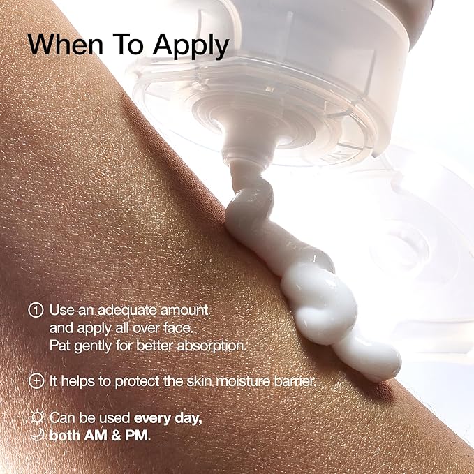 ANUA 3 Ceramide Panthenol Moisture Barrier Cream, Hydrating Daily Face Moisturizer for All Skin Types, Soothing, Non Comedogenic, with Centella for Skin Barrier, Korean Skincare, 3.38 fl oz.