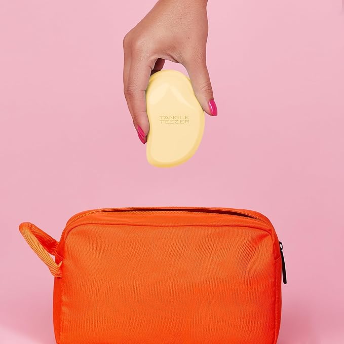 Tangle Teezer Original Detangler Brush, Dry & Wet Travel Size Mini Hair Brush, for Kids & All Hair Types, Buttercup Yellow