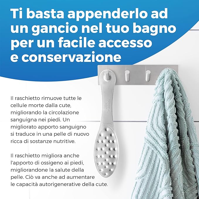 Stainless Steel Foot Scraper | Professional Double-Sided Foot File Callus Remover for Feet | Foot Rasp Scrubber for Wet Or Dry Skin | Easy to Clean Pedicure Tool, Heel Grater for Feet