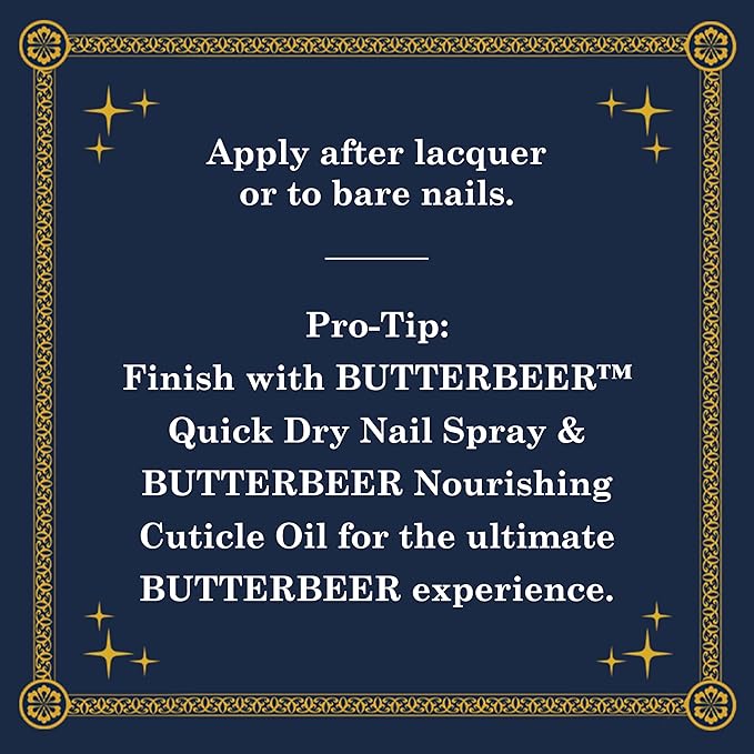 Orly X HARRY POTTER™ BUTTERBEER™ Nail Care Collection (Iridescent Topper)