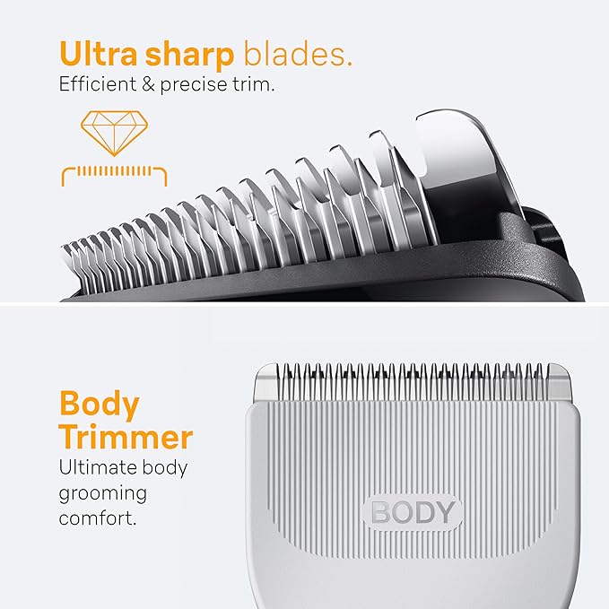 Braun All-in-One Style Kit Series 5 5471, 8-in-1 Trimmer for Men with Beard Trimmer, Body Trimmer for Manscaping, Hair Clippers & More, Ultra-Sharp Blade, 40 Length Settings, Waterproof