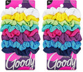 Goody Hair Scrunchie, 8 Count, Assorted Rainbow, Pack of 2 | Ouchless | For Women | All Hair Types | For Ponytails