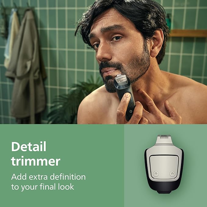Norelco Philips All-in-One 3000 Series 13 in 1 Trimmer for Men, Beard Trimmer & Head Hair Clipper, Full Metal Self-Sharpening Blades & 8 Length Settings, MG3939/50