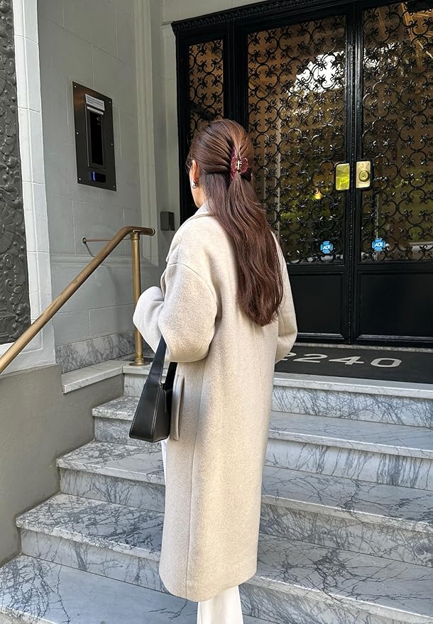 Luxury Burgundy Claw Clip for Women | Our Acetate Burgundy Hair Clip Feels Light, Looks Smooth and is Easy to Wear | Use for easy Half Ups with No Snagging and a Secure Grip in a Large Four Inch Size