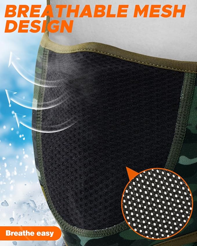 Balaclava Face Ski Mask with Movable Deisgn for Men Women-Fleece Winter Face Covering for Cold Weather Skiing Outdoor Work