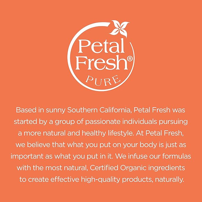 Petal Fresh Pure Clarifying Mandarin & Mango Body Butter, Organic Coconut Oil, Argan Oil, Shea Butter, Purifying and Toning, For All Skin Tupes, Natural Ingredients, Vegan and Cruelty Free, 8 oz