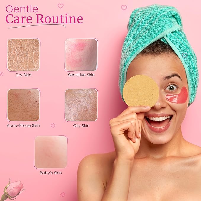 60 Count Compressed Facial Sponges - Natural Wood Pulp Round Esthetician Face Sponges for Cleansing, Daily Face Washing, Exfoliating Makeup, and Mask Removal (Yellow)