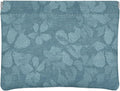 Flower Light Blue PU Leather Makeup Pouch Set for Women Floral Small Make Up Bag for Purse Waterproof Initial Makeup Cosmetic Bags Pouches for Purse Aesthetic Travel Toiletry Bag,