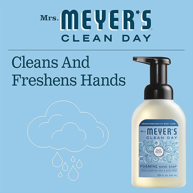 MRS. MEYER'S CLEAN DAY foaming Hand Soap, Rainwater Scent (10 Fl Oz (Pack of 1))