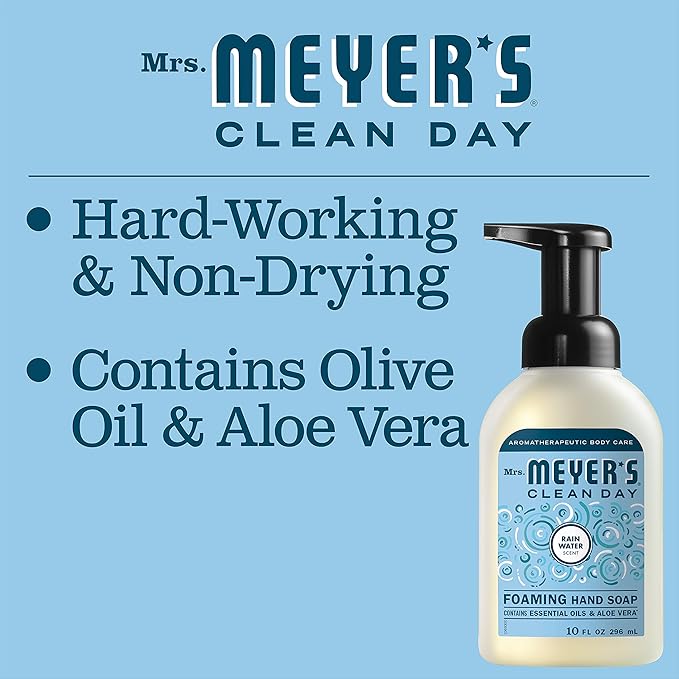 MRS. MEYER'S CLEAN DAY foaming Hand Soap, Rainwater Scent (10 Fl Oz (Pack of 1))