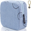 Sanitary Napkin Storage Bag, Corduroy Period Bag for Women, Cute Portable Period Pouch with Zipper, Sanitary Pads Bag Tampons Holder for Purse, First Period