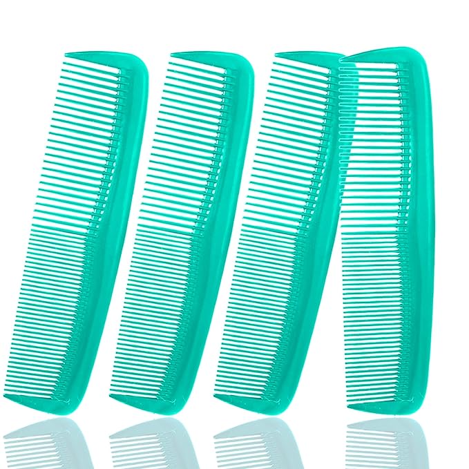 Soft 'N Style Hair Care 4-Pack Comb - Not Breakable - mens comb/fine tooth comb/peines para cabello