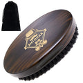 Professional Men's Beard Brush with Boar Bristles - Small Sized Travel Wooden Mustache Brush for Daily Grooming & Styling (Hat)