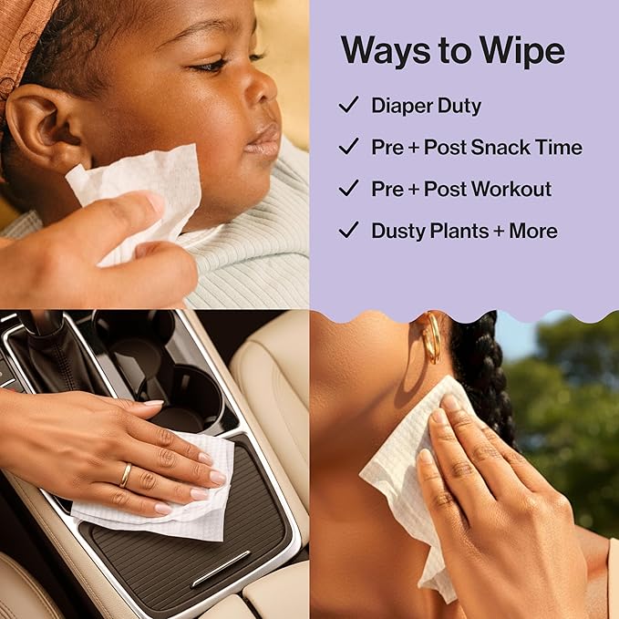 The Honest Company Calm and Cleanse Naturally Scented Wipes, Cleansing, Multi-Tasking, 99% Water Plant Based, Hypoallergenic, Lavender, 240 Count