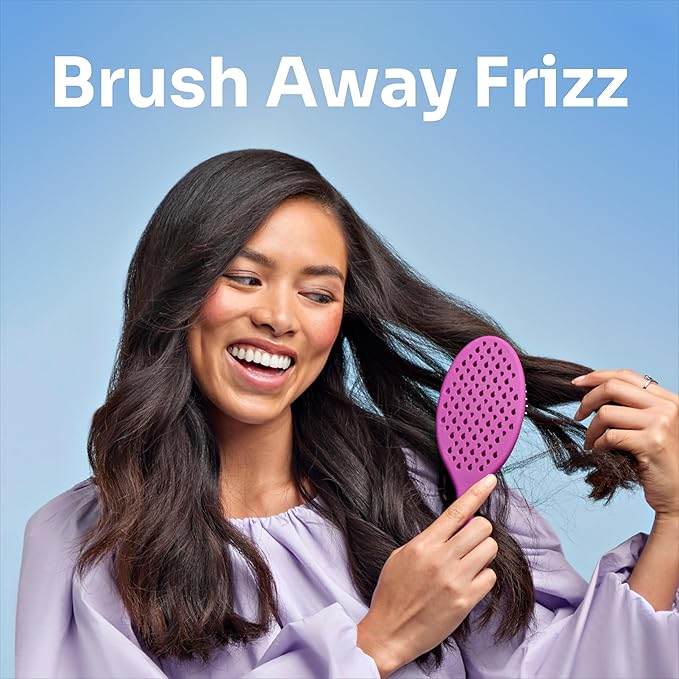 Wet Brush Frizz-Free Detangler Brush with Ionic Technology, Black, Provides Frizz Control, Reduces Static, and Smooths All Hair Types, Best for Dry Hair, Made for Women, Men & Kids