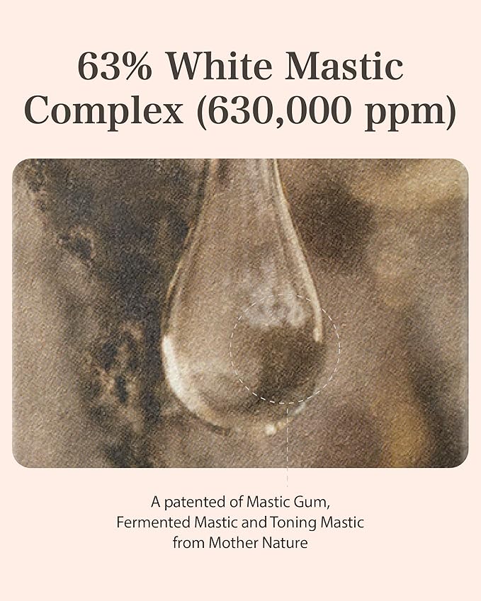 MASTINA Mastic Ampoule Serum (2-Pack, 0.5fl oz Each), Korean Face Serum with 63% Mastic Complex & Niacinamide for Firming & Hydrating, Great Value Pack