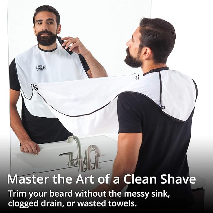 BEARD KING Beard Bib Apron - As Seen on Shark Tank – Gifts for Him, Stocking Stuffers for Men, Mens Gift