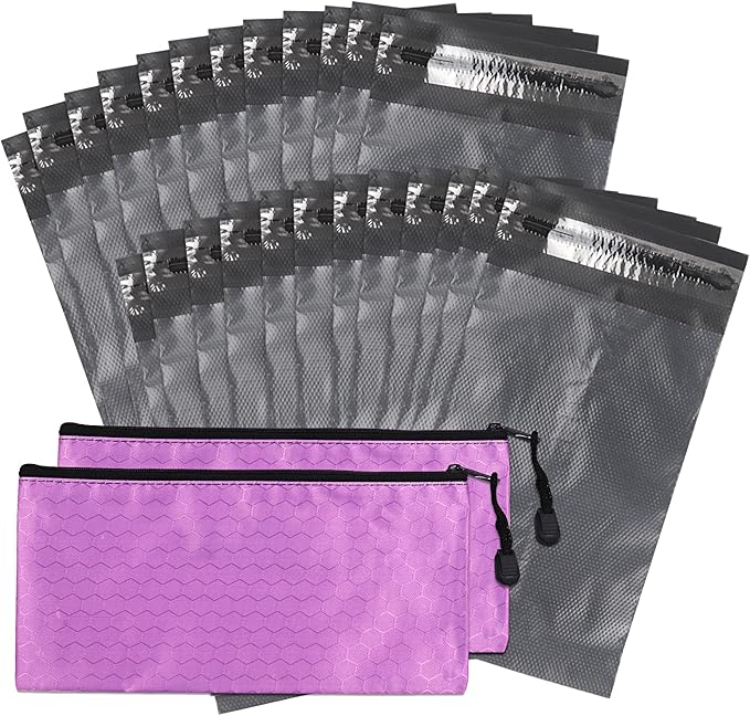 NAPKINCARE Grey Opaque Undisposable Bags - 200pcs with 2 Inner Storage Bags - Holds Tampons, Pads & Liners